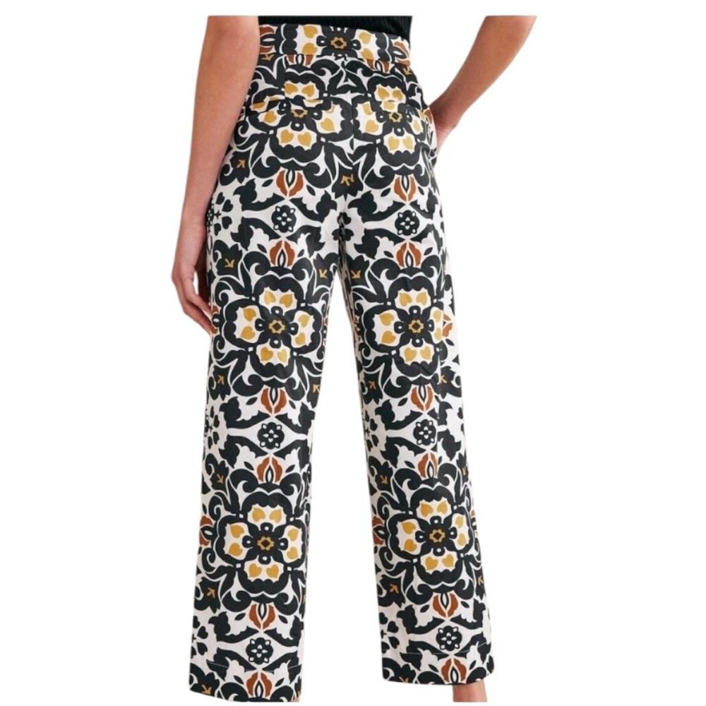 Boden Crop Stretch Trouser Pants Size 8P Cropped Wide Leg Spring NWOT -Von Maur - Picture 2 of 9